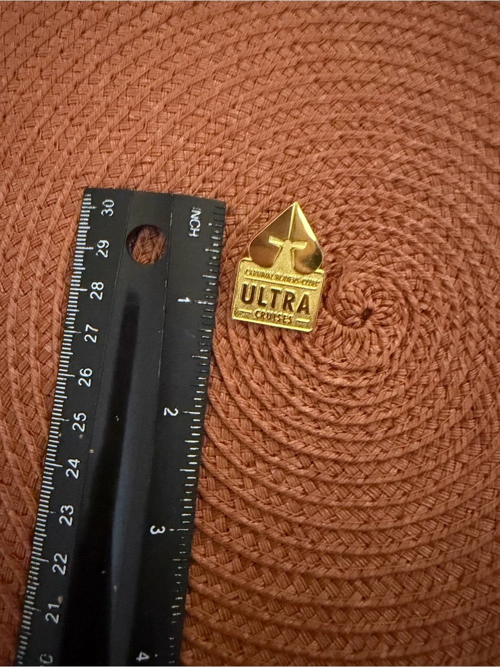 Carnival Players Club ULTRA Cruises Gold Pin